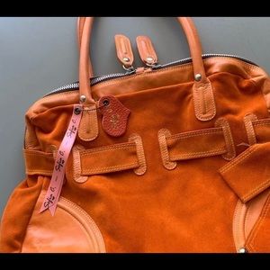 NWT Sofia C. Made in Italy Suede & Leather Tote